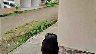 girlfriend flashes after party, convinced to come home