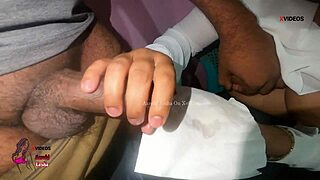 ebony indian female doctor takes good care of her patient s big cock