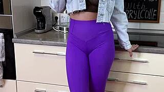 Enjoy Breakfast With Beautiful Cherrylcolle In Heels