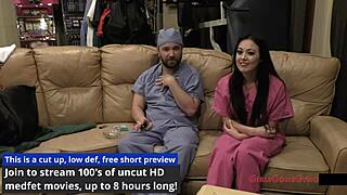 Blaire Celeste's Bratty Cheerleading Physical in Hospital