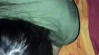 outdoor sucking scene with wet cock