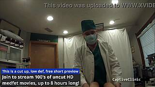 Misty spreads ass in latex backstage, patient POV fetish