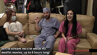 Blaire Celeste's Bratty Cheerleading Physical in Hospital