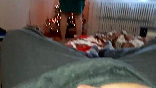 while my stepsister was decorating the christmas tree on the eve of christmas, i was masturbating riskily?