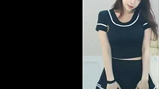 Chi danny performs a sexy dance on webcam for viewers