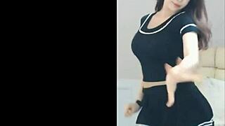 Chi danny performs a sexy dance on webcam for viewers