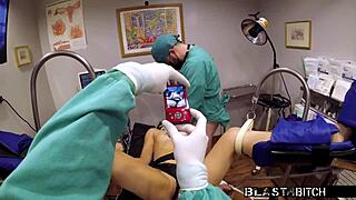 blaire celeste as a nurse gets her shaved pussy blasted with jizz 😏