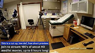 Jasmine Rose Gags on Face Fucking in Nurse's POV with Handcuffs