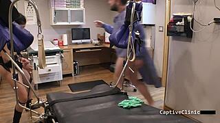 Jasmine Rose Gags on Face Fucking in Nurse's POV with Handcuffs