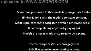 Misty spreads ass in latex backstage, patient POV fetish