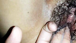 Intimate Close-Up Of Filipina Girlfriend's Pussy Licking Session