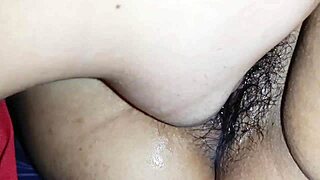 Intimate Close-Up Of Filipina Girlfriend's Pussy Licking Session