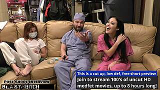 blaire celeste as a nurse gets her shaved pussy blasted with jizz 😏