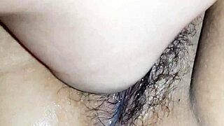 Intimate Close-Up Of Filipina Girlfriend's Pussy Licking Session