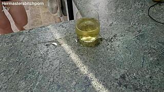 Kiwi Milf Sub Slurps Spilled Wine