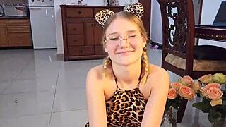 Hairdresser with Glasses Engages in Intense Sucking Session