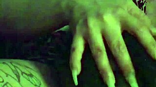 Fuschia leopard dives into muff licking with french kisses and tattoos