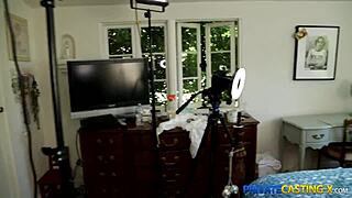 private casting x - mouthful for a blonde chloe scott with cum in mouth