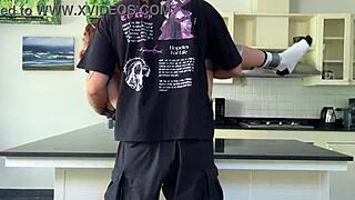 Bound Blonde Teased on Countertop in College Setting