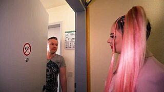 nymphomaniac female hotel employee tricks guest into doggystyle sex in his room