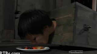 Tossed up girl GETS PUNISHED in the garage!