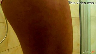 Is Faby O's pussy stimulation in the shower kinky or just cute? Watch her natural tits glisten.