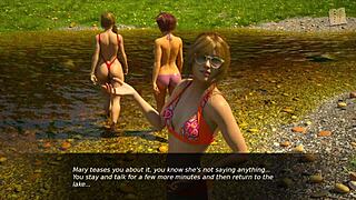 dusklight manor 139 with curvy characters in cute outfits