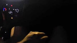 Mature couple enjoys homemade outdoor evening cruise