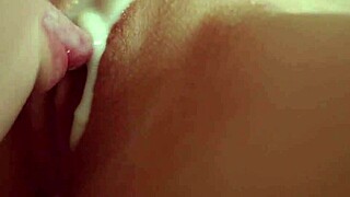 Good morning! Elizabeth L and Nicolette A get steamy in kitchen lick session! 🔥