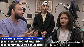 michelle anderson gets creampied by the doctor while her brother watches closely