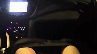 Mature couple enjoys homemade outdoor evening cruise