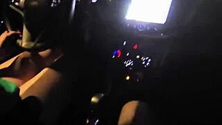 Mature couple enjoys homemade outdoor evening cruise