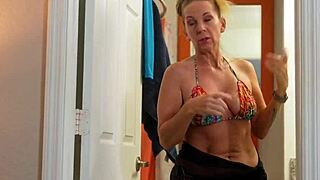 Stepmom vacation - her bikini made me horny so she helped me cum - aitsf240908 - scene 2of3