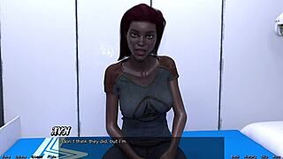 Terperangkap di angkasa, jumpa MILF hitam berlekuk dengan tembam besar dalam anime 3D