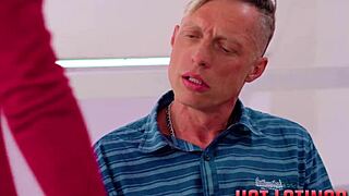 Car store manager trades for broken car with redhead