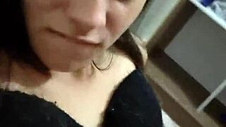 latina teen gets wet pussy from missing my cock