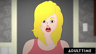 adult time - pawg anna claire clouds gets cheeks clapped after being caught with vibrator