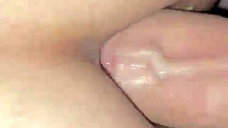 Tight Asshole Stretched by Cum Shot