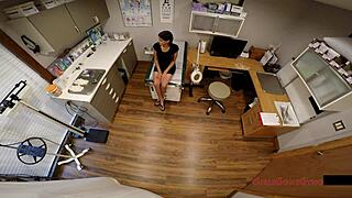 mandatory physical for cute new student with small 18+ tits by doctor tampa