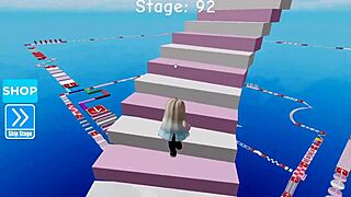 Sessione di gameplay Roblox con amici nel mondo virtuale.