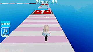 Roblox gameplay session with friends in virtual world