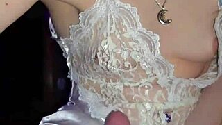 Milf Jerks Cock and Licks Every Drop