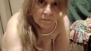 Slave F venerates dominatrix with humiliation and toys