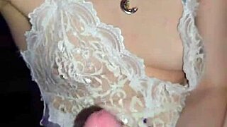 Milf Jerks Cock and Licks Every Drop