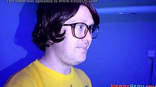 Busty babe performs first time handjob and blowjob