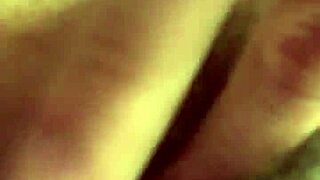 Petite girlfriend toys with hairy pussy for quick cash