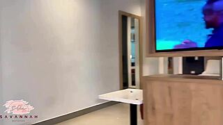 Unfaithful Boss Savannah Eats Employee's Pussy