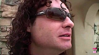 skinny brunette hottie in lingerie casually deepthroats and rides reverse cowgirl on camera.