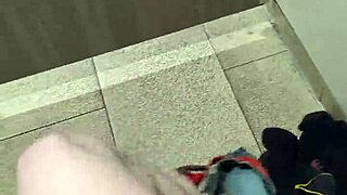 Getting Naked and Masturbating in Public Toilet