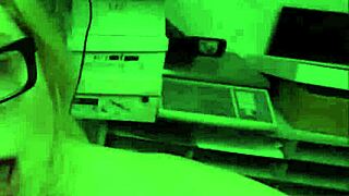 nerdy blonde kallie's hairy pussy fucked by guard